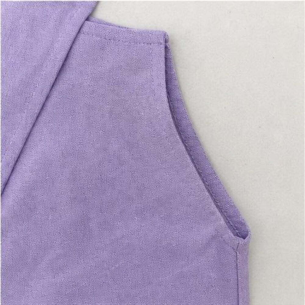 Lilac Ruffle Blouse - Picture 5 of 6